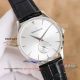 Perfect replica of Jaeger-LeCoultre Master Ultra Thin silver dial and black leather strap watch (3)_th.jpg